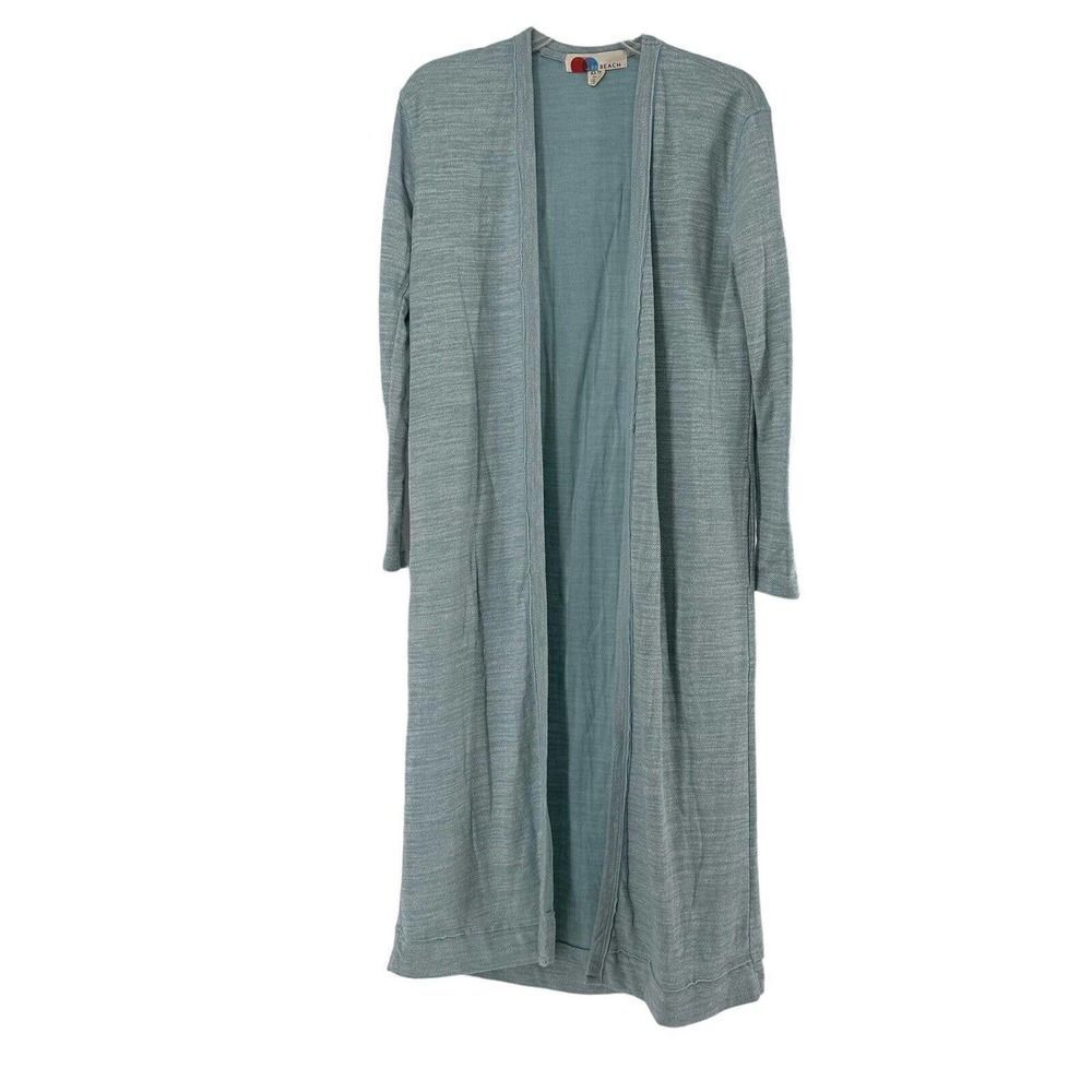 Free People Beach Bicoastal Duster Cardigan Blue Size XS Relaxed Pockets Boho